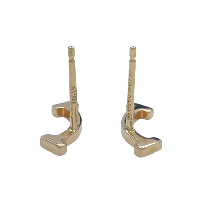 ティファニー TIFFANY＆CO Tスマイルピアスミニ ピンクゴールド Au750 ジュエリー