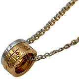 カルティエ Cartier ラブスリーフープネックレス ピンクゴールド/ホワイトゴールド 750 ダイヤモンド ジュエリー