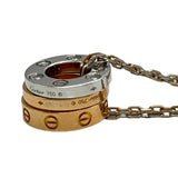 カルティエ Cartier ラブスリーフープネックレス ピンクゴールド/ホワイトゴールド 750 ダイヤモンド ジュエリー