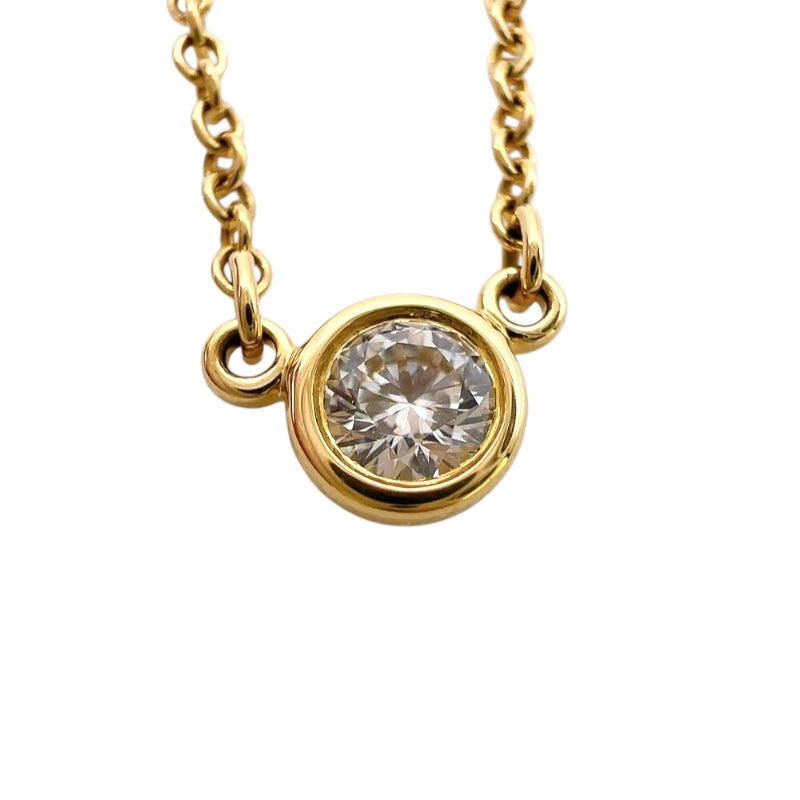 ティファニー TIFFANY＆CO バイザヤードネックレス イエローゴールド 750YG ジュエリー