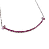 ティファニー TIFFANY＆CO Tスマイルネックレススモール ホワイトゴールド 750 ジュエリー