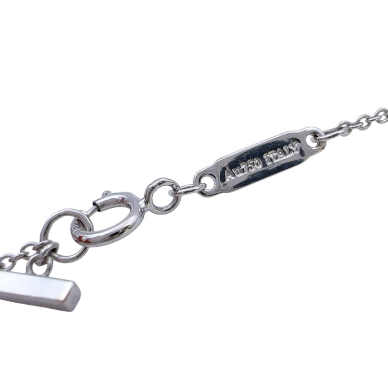 ティファニー TIFFANY＆CO Tスマイルネックレススモール ホワイトゴールド 750 ジュエリー