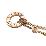 カルティエ Cartier ラブサークルネックレス2PD ピンクゴールド 750 ジュエリー