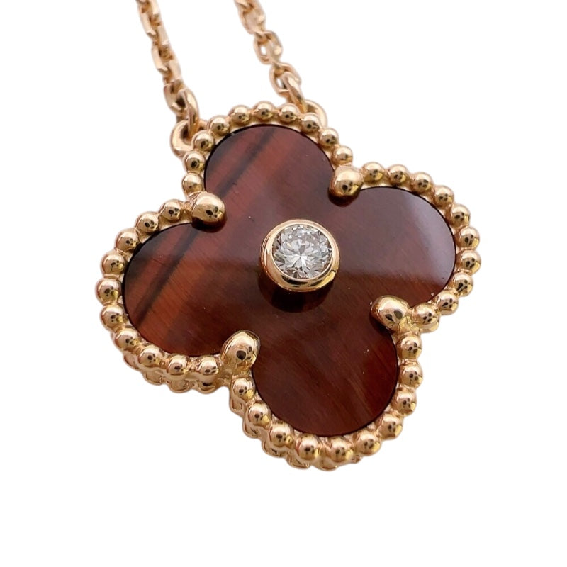 ヴァンクリーフ＆アーペル Van Cleef & Arpels ヴィンテージアルハンブラネックレス2017ホリデー ブラウン ジュエリー