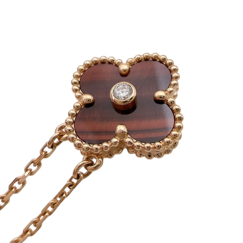 ヴァンクリーフ＆アーペル Van Cleef & Arpels ヴィンテージアルハンブラネックレス2017ホリデー ブラウン ジュエリー