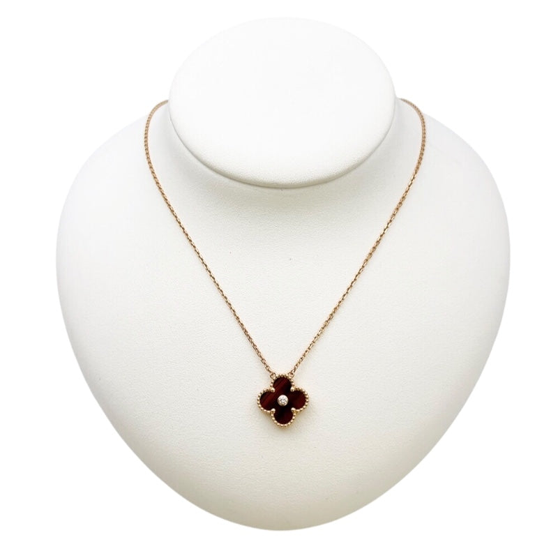 ヴァンクリーフ＆アーペル Van Cleef & Arpels ヴィンテージアルハンブラネックレス2017ホリデー ブラウン ジュエリー