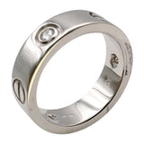 カルティエ Cartier ラブリングハーフダイヤ(3P) ホワイトゴールド 750 ダイヤモンド ジュエリー