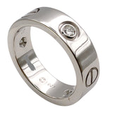 カルティエ Cartier ラブリングハーフダイヤ(3P) ホワイトゴールド 750 ダイヤモンド ジュエリー