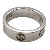 カルティエ Cartier ラブリングハーフダイヤ(3P) ホワイトゴールド 750 ダイヤモンド ジュエリー