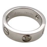 カルティエ Cartier ラブリングハーフダイヤ(3P) ホワイトゴールド 750 ダイヤモンド ジュエリー