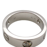 カルティエ Cartier ラブリングハーフダイヤ(3P) ホワイトゴールド 750 ダイヤモンド ジュエリー