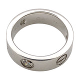 カルティエ Cartier ラブリングハーフダイヤ(3P) ホワイトゴールド 750 ダイヤモンド ジュエリー