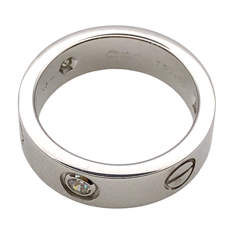 カルティエ Cartier ラブリングハーフダイヤ(3P) ホワイトゴールド 750 ダイヤモンド ジュエリー