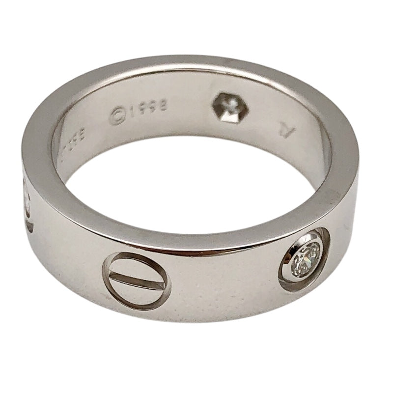 カルティエ Cartier ラブリングハーフダイヤ(3P) ホワイトゴールド 750 ダイヤモンド ジュエリー