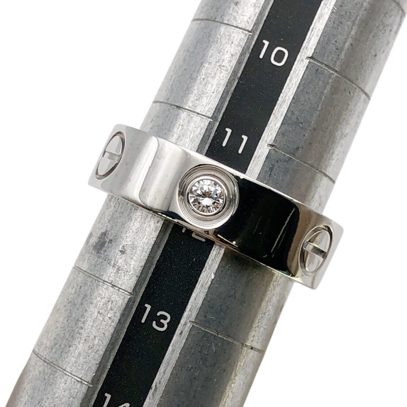 カルティエ Cartier ラブリングハーフダイヤ(3P) ホワイトゴールド 750 ダイヤモンド ジュエリー