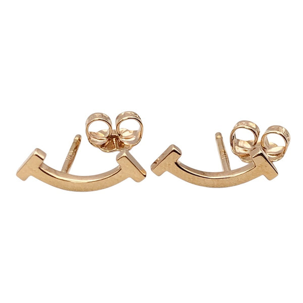 Tiffany＆CO. T スマイル ミニ ピアス　中古au750　キャッチ1つ欠品のため格安 2300044467516_4_600x600_crop_c