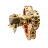 ヴァンクリーフ＆アーペル Van Cleef & Arpels ヴィンテージアルハンブラピアス レッド/イエローゴールド 750YG/カーネリアン レディース ピアス