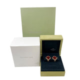 ヴァンクリーフ＆アーペル Van Cleef & Arpels ヴィンテージアルハンブラピアス レッド/イエローゴールド 750YG/カーネリアン レディース ピアス