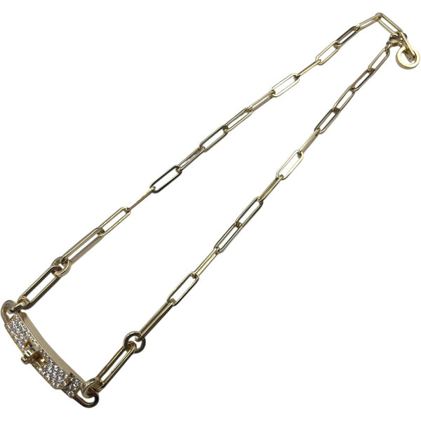 エルメス HERMES ケリーシェーヌネックレス イエローゴールド Au750 ダイヤモンド ジュエリー