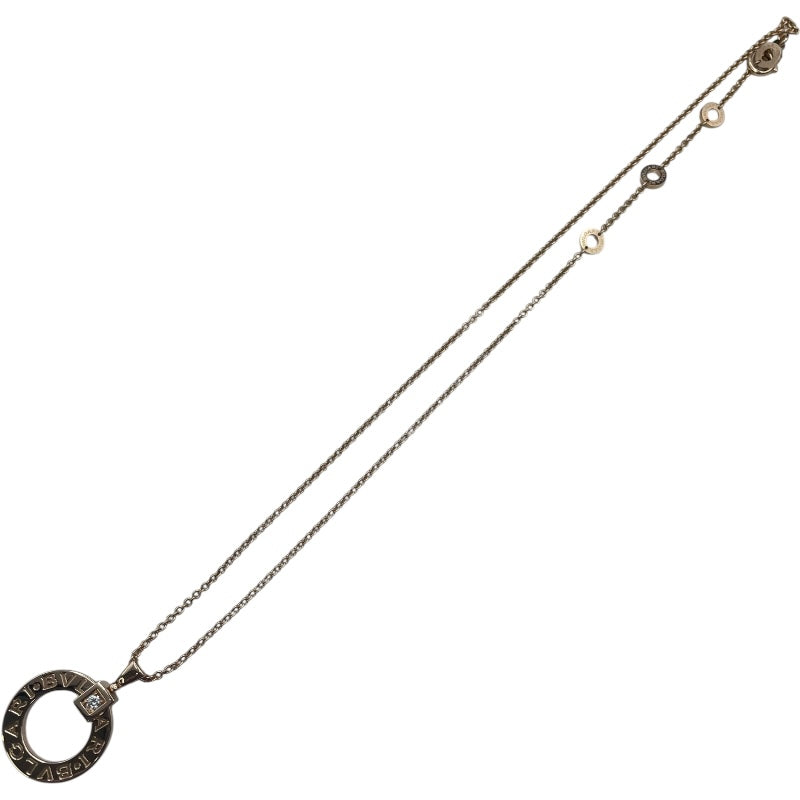 ブルガリ BVLGARI ブルガリブルガリ 1P ダイヤサークルエックレス ピンクゴールド 750PG ジュエリー