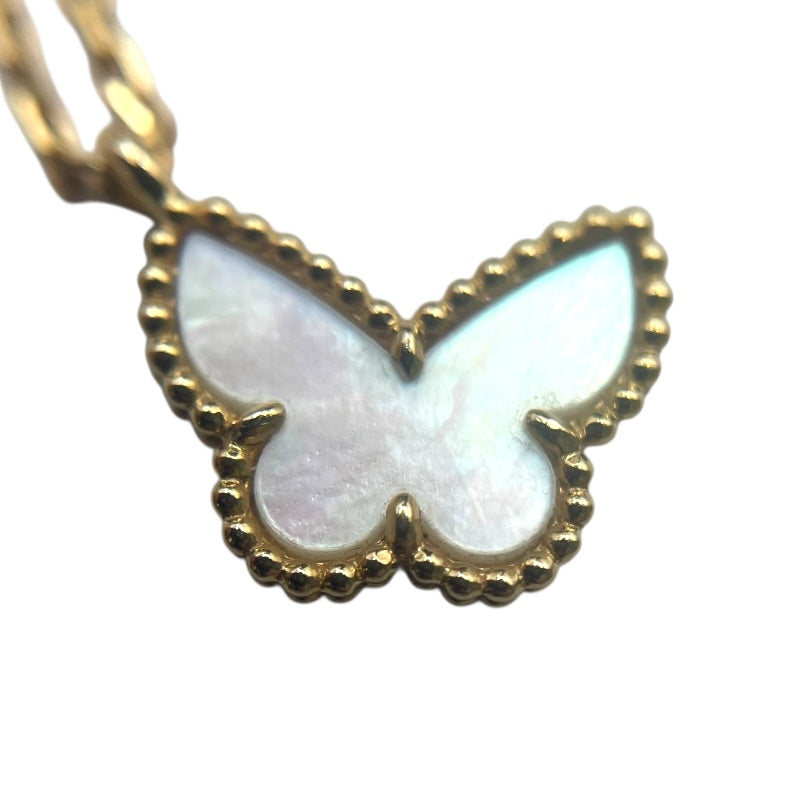 ヴァンクリーフ＆アーペル Van Cleef & Arpels スウィートアフランブラ パピヨンネックレス イエローゴールド 750 ジュエリー