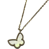 ヴァンクリーフ＆アーペル Van Cleef & Arpels スウィートアフランブラ パピヨンネックレス イエローゴールド 750 ジュエリー