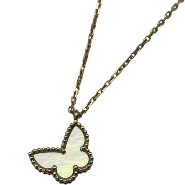 ヴァンクリーフ＆アーペル Van Cleef & Arpels スウィートアフランブラ パピヨンネックレス イエローゴールド 750 ジュエリー