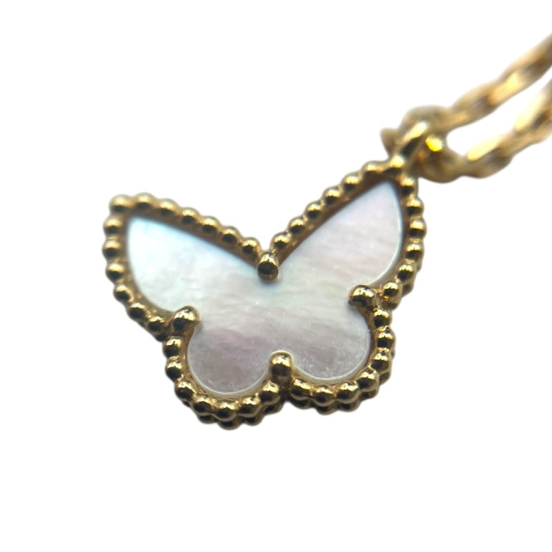 ヴァンクリーフ＆アーペル Van Cleef & Arpels スウィートアフランブラ パピヨンネックレス イエローゴールド 750 ジュエリー