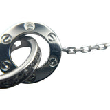 カルティエ Cartier ベビーラブサークル ダイヤネックレス ホワイトゴールド 750WG ジュエリー
