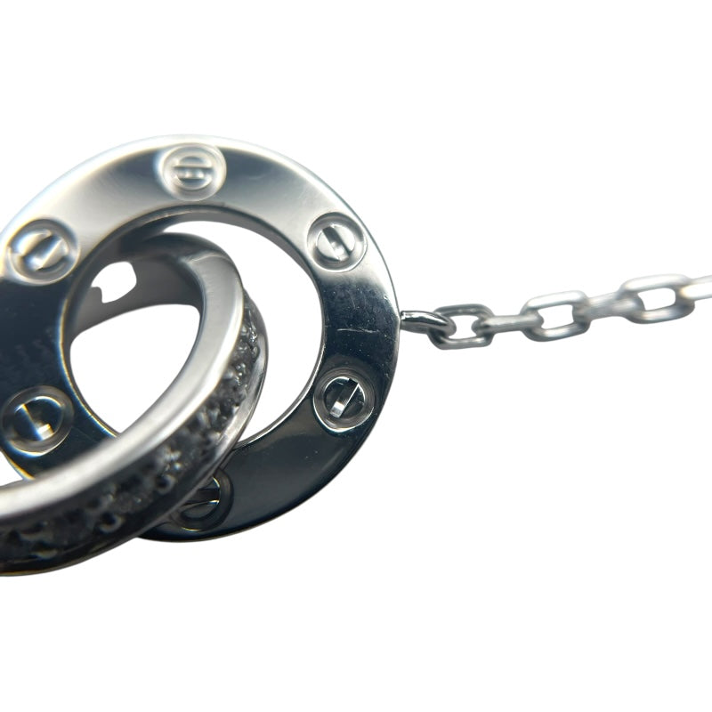 カルティエ Cartier ベビーラブサークル ダイヤネックレス ホワイトゴールド 750WG ジュエリー
