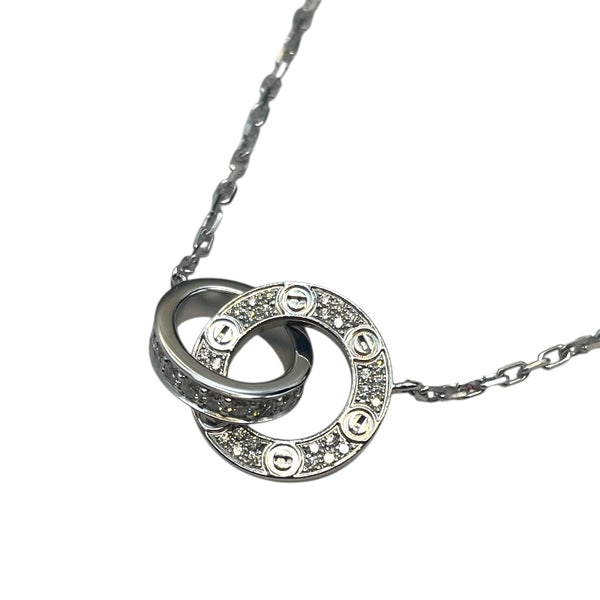 カルティエ Cartier ベビーラブサークル ダイヤネックレス ホワイトゴールド 750WG ジュエリー