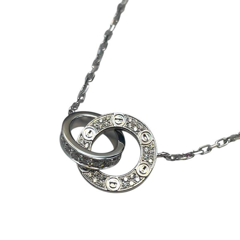 カルティエ Cartier ベビーラブサークル ダイヤネックレス ホワイトゴールド 750WG ジュエリー