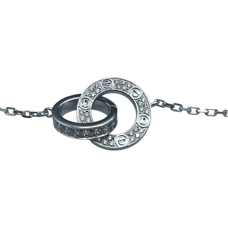 カルティエ Cartier ベビーラブサークル ダイヤネックレス ホワイトゴールド 750WG ジュエリー