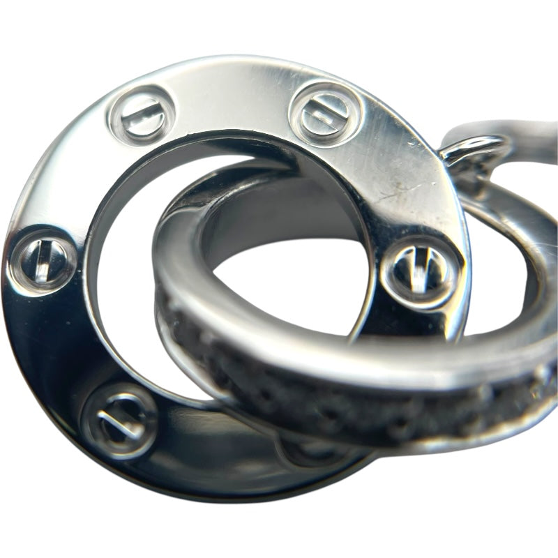 カルティエ Cartier ベビーラブサークル ダイヤネックレス ホワイトゴールド 750WG ジュエリー