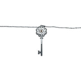 ティファニー TIFFANY＆CO ローズキーネックレス ホワイトゴールド×プラチナ K18WG/Pt900 ジュエリー