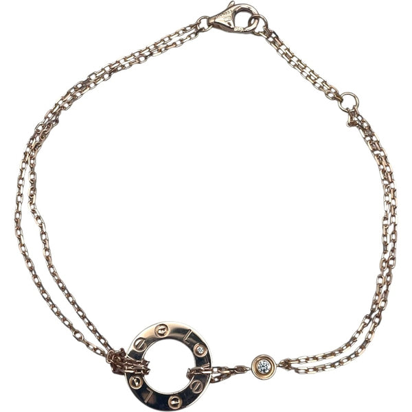 カルティエ Cartier ラブサークルブレスレット 2PD ピンクゴールド 750PD ジュエリー
