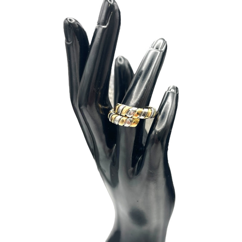 ブルガリ BVLGARI トゥボガスリング ピンクゴールド/ホワイトゴールド K18PG/K18WG ジュエリー