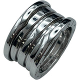 ブルガリ BVLGARI ビーゼロワンリング 4バンド（M） ホワイトゴールド 750WG ジュエリー