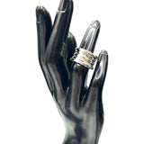 ブルガリ BVLGARI ビーゼロワンリング 4バンド（M） ホワイトゴールド 750WG ジュエリー