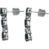 サファイアピアス ホワイトゴールド K18WG ジュエリー