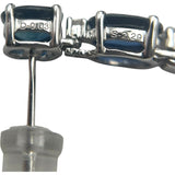 サファイアピアス ホワイトゴールド K18WG ジュエリー