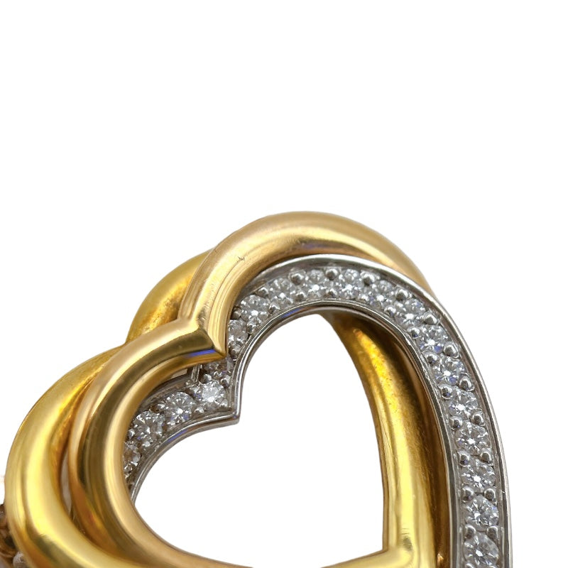 カルティエ Cartier トリニティハートダイヤネックレス ピンクゴールド 750 ピンクサファイア ジュエリー