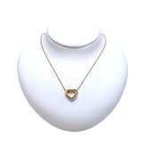 カルティエ Cartier トリニティハートダイヤネックレス ピンクゴールド 750 ピンクサファイア ジュエリー