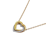 カルティエ Cartier トリニティハートダイヤネックレス ピンクゴールド 750 ピンクサファイア ジュエリー