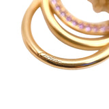 カルティエ Cartier トリニティネックレス ピンクゴールド 750PG/ピンクサファイヤ ブラックセラミック ジュエリー