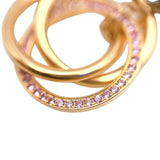 カルティエ Cartier トリニティネックレス ピンクゴールド 750PG/ピンクサファイヤ ブラックセラミック ジュエリー