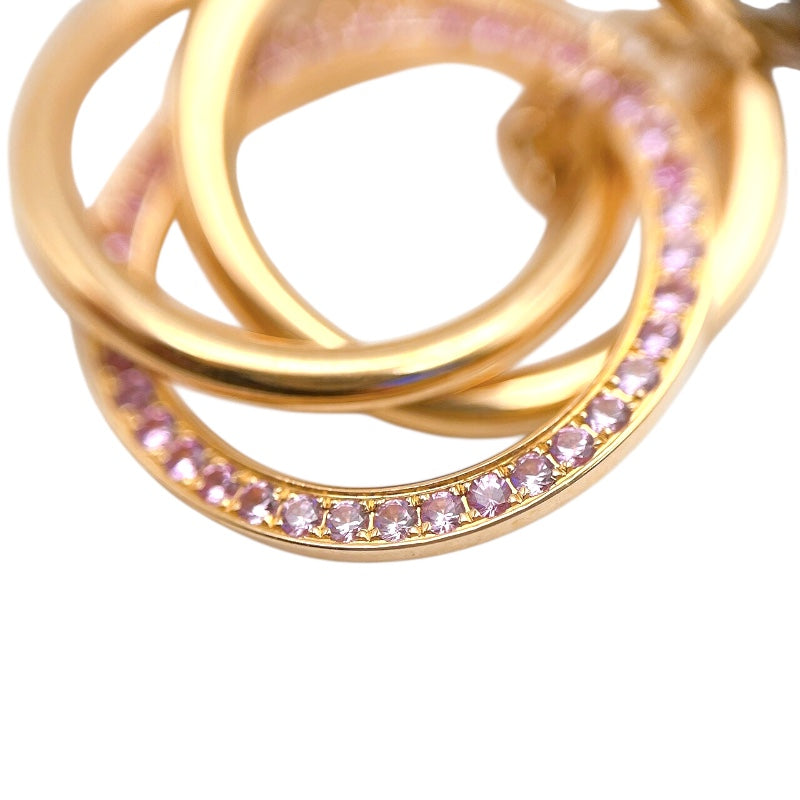 カルティエ Cartier トリニティネックレス ピンクゴールド 750PG/ピンクサファイヤ ブラックセラミック ジュエリー