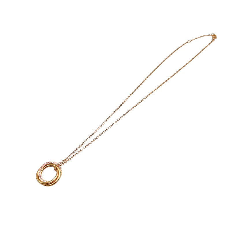 カルティエ Cartier トリニティネックレス ピンクゴールド 750PG/ピンクサファイヤ ブラックセラミック ジュエリー