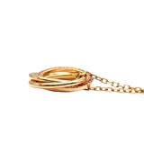 カルティエ Cartier トリニティネックレス ピンクゴールド 750PG/ピンクサファイヤ ブラックセラミック ジュエリー