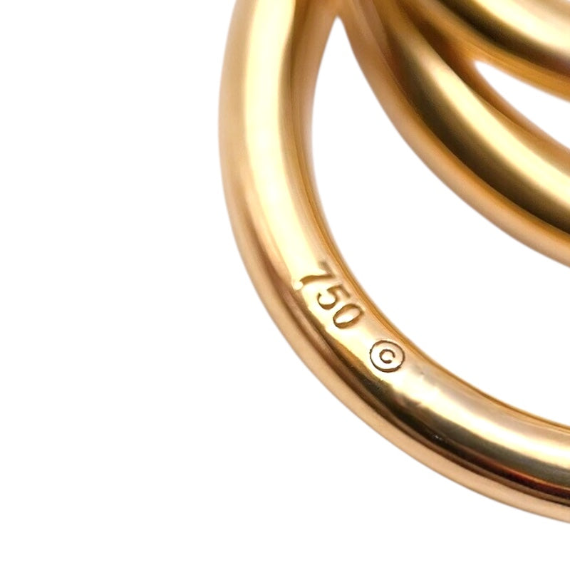 カルティエ Cartier トリニティネックレス ピンクゴールド 750PG/ピンクサファイヤ ブラックセラミック ジュエリー